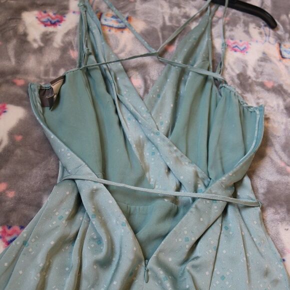 August 1 Eight Dress Extra Small Midi Dress Teal - Picture 6 of 16